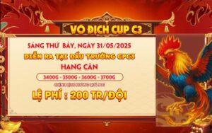 Giải Gà Tự Do Vô Địch Cup Tại CPC3 Ngày 31/5/2025